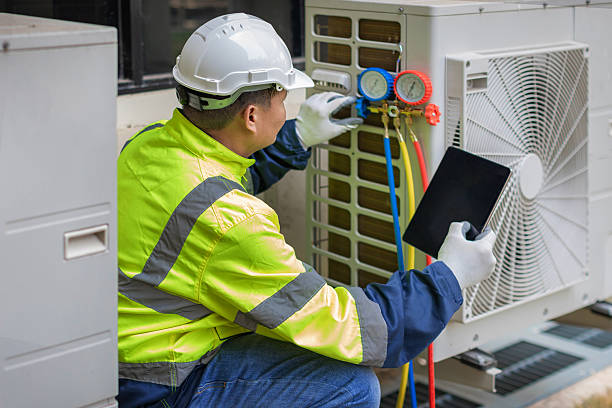 Professional Hvac technician working in Concord, NC